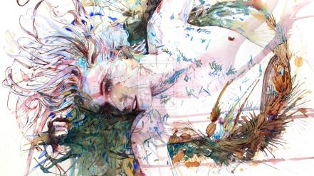 Abstract paintings traditional art scans wallpaper