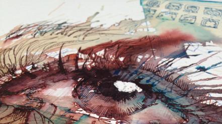 Abstract paintings window soul traditional art scans wallpaper