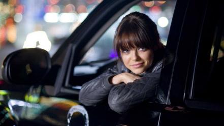 Brunettes women cars emma stone zombieland vehicles wallpaper