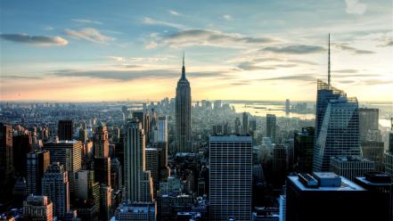 Building skyscapes rockefeller center cities observation deck wallpaper