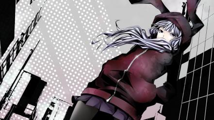 Bunny ornaments low-angle shot yuzuki yukari sweatshirt wallpaper
