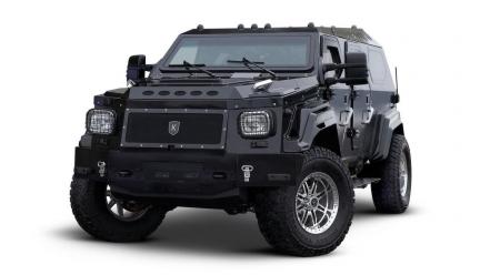 Conquest knight xv black cars front angle view wallpaper