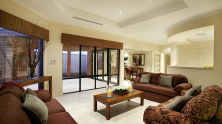 Design interior living room wallpaper