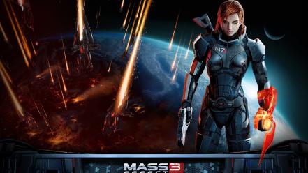 Femshep commander shepard electronic arts armored suit wallpaper