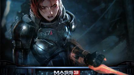 Femshep commander shepard electronic arts armored suit wallpaper