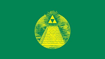 Funny triforce fun art wallpaper