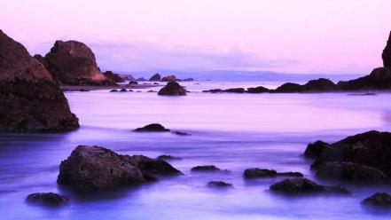 Landscapes coast rocks wallpaper