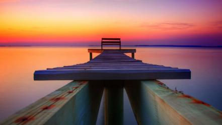 Landscapes pier wallpaper