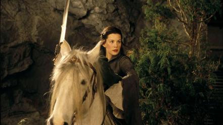 Lord of rings elves arwen undomiel swords wallpaper