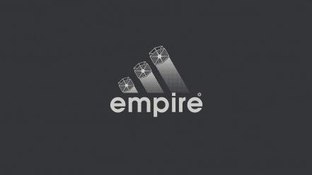 Minimalistic adidas front parody logos grey background wallpaper