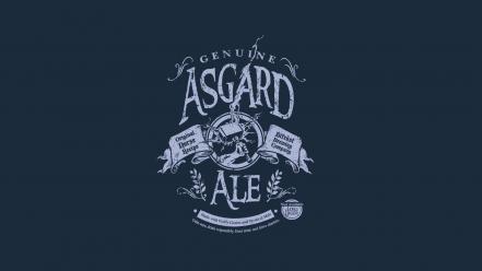 Minimalistic thor funny fun art asgard ale wallpaper