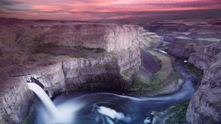 Mountains landscapes nature waterfalls washington wallpaper