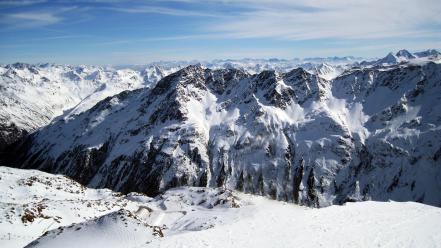 Mountains landscapes snow wallpaper