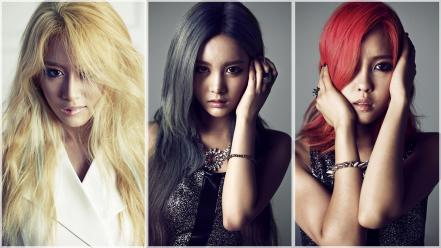 Qri park jiyeon hyomin south three girls wallpaper