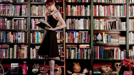 Redheads freckles books felicia day faces portraits wallpaper