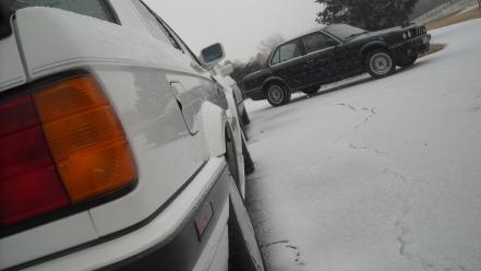 Snow bmw e30 325ix wallpaper