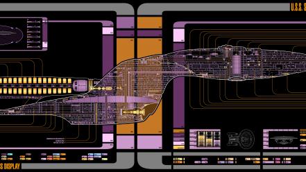 Star trek the next generation voyager final schematics wallpaper