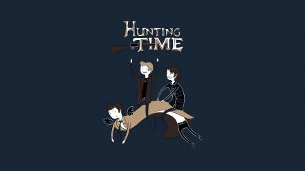 Supernatural funny adventure time fun art hunting wallpaper