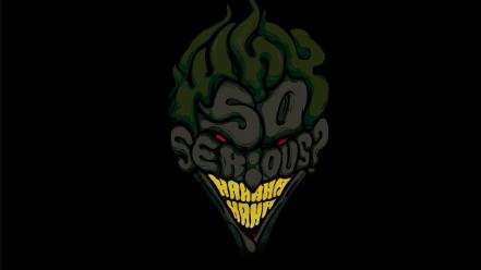 The joker batman dark knight why so serious? wallpaper