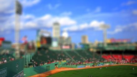 Tilt-shift stadium wallpaper