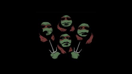 Turtles queen music band fun art tribute wallpaper
