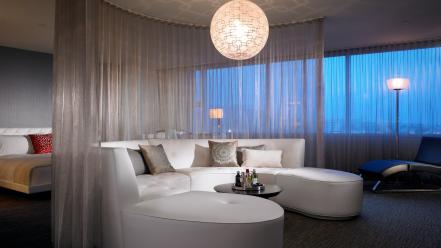 Couch lights beds tables interior designs sofa wallpaper