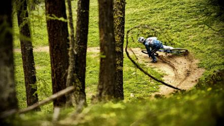 Downhill mountainbike wallpaper