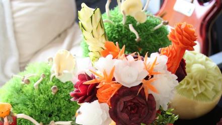 Food art carving wallpaper