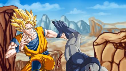 Goku versus darkseid wallpaper