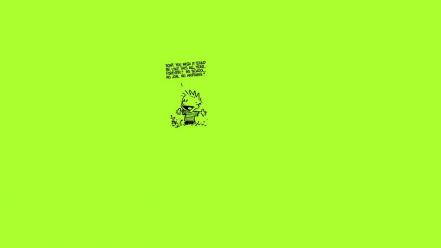 Minimalistic comics calvin and hobbes wallpaper
