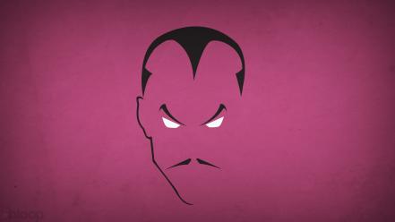 Minimalistic dc comics moustache villians sinestro blo0p wallpaper