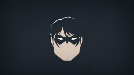 Minimalistic dc comics nightwing dick grayson blo0p wallpaper