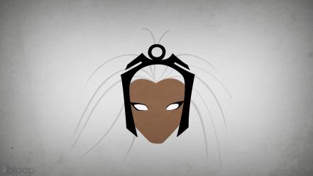 Minimalistic x-men marvel comics storm (comics character) blo0p wallpaper