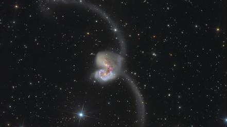 Outer space stars galaxies hubble wallpaper