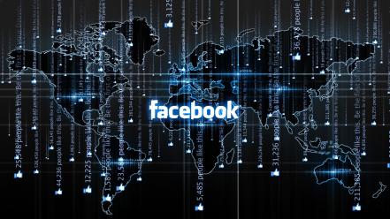 Facebook maps world map wallpaper