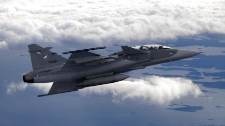Jas39 gripen saab aircraft military wallpaper