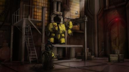 Warhammer 40k robots science fiction space marines wallpaper