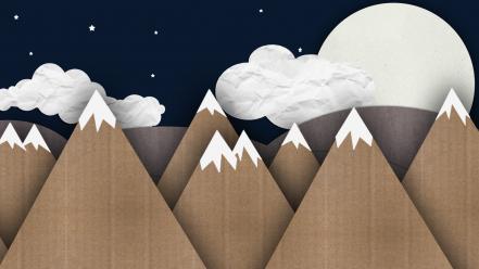Cardboard vector art wallpaper