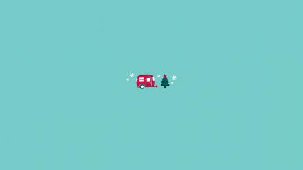 Christmas artwork minimalistic wallpaper