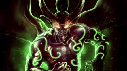 Dota illidan stormrage warcraft artwork demons wallpaper