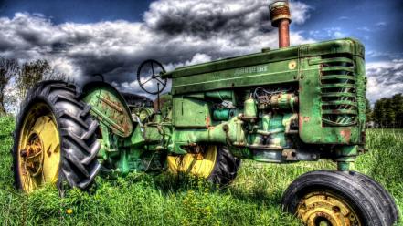 Hdr photography john deere tractors wallpaper