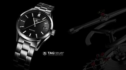 Tag heuer advertisement black background carrera watches wallpaper