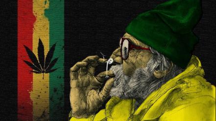 Drugs joint old people rasta wallpaper