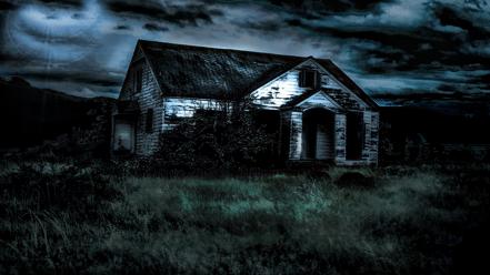 Dark house scary wallpaper