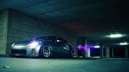 Nissan 350z cars silver stance wallpaper