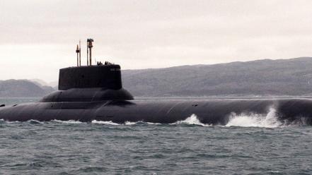 Russian navy military submarine typhoon wallpaper