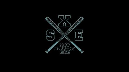 Straight edge text wallpaper