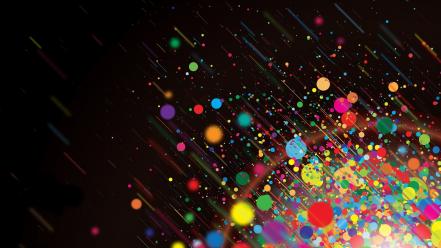 Abstract bright dark dots multicolor wallpaper