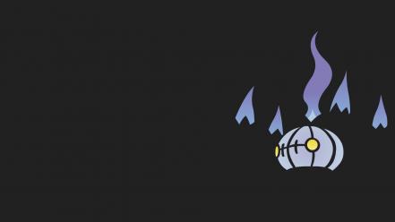 Chandelure pokemon minimalistic vectors wallpaper