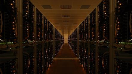 Data center room server wallpaper